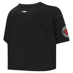 NBA - Toronto Raptors Pro Standard Women's Jewels Boxy Cropped T-Shirt - Black