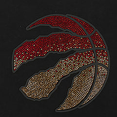 NBA - Toronto Raptors Pro Standard Women's Jewels Boxy Cropped T-Shirt - Black