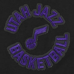 NBA - Utah Jazz Pro Standard Women's Jewels Boxy Cropped T-Shirt - Black