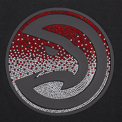 NBA - Atlanta Hawks Pro Standard Women's Jewels Boxy Cropped T-Shirt - Black