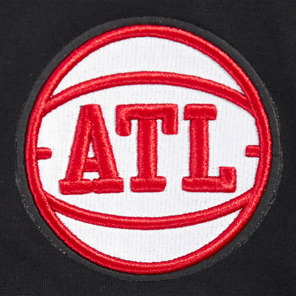 NBA - Atlanta Hawks Pro Standard Women's Jewels Boxy Cropped T-Shirt - Black