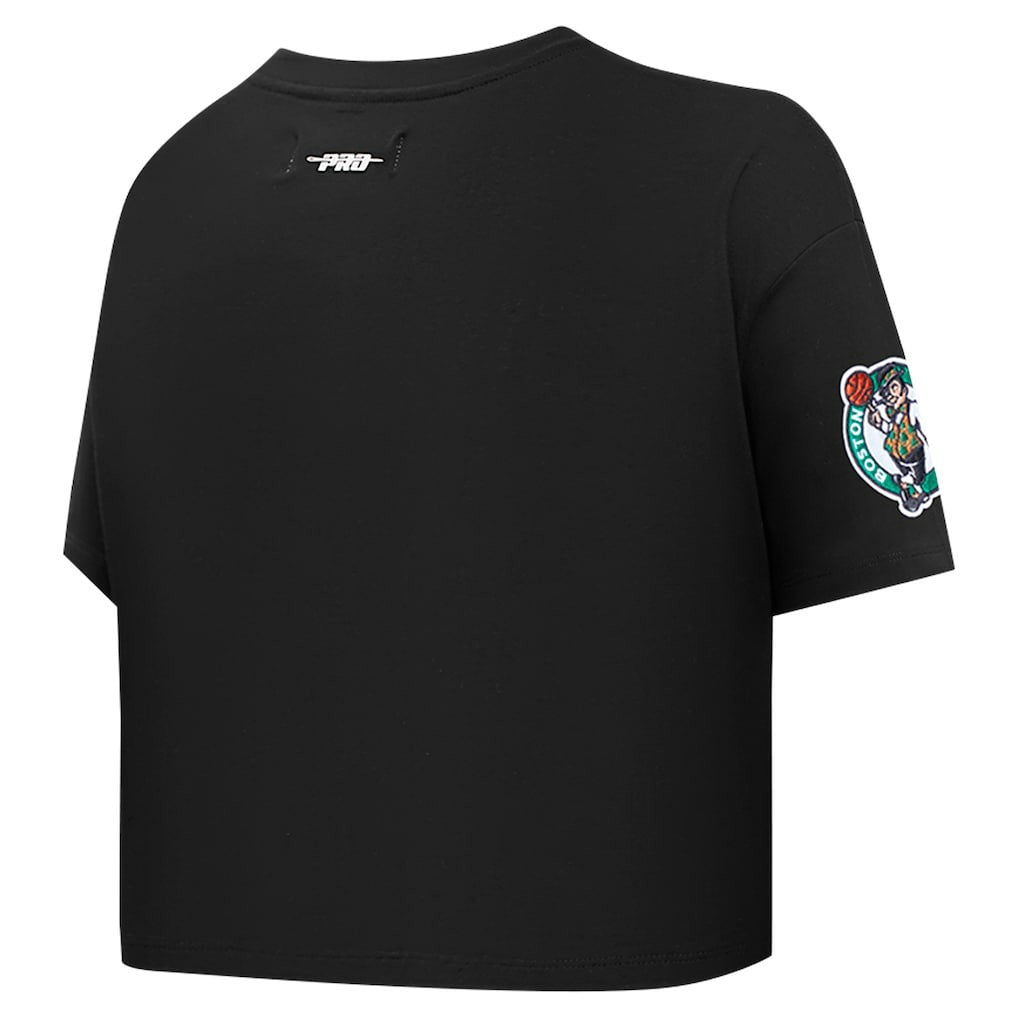 NBA - Boston Celtics Pro Standard Women's Jewels Boxy Cropped T-Shirt - Black