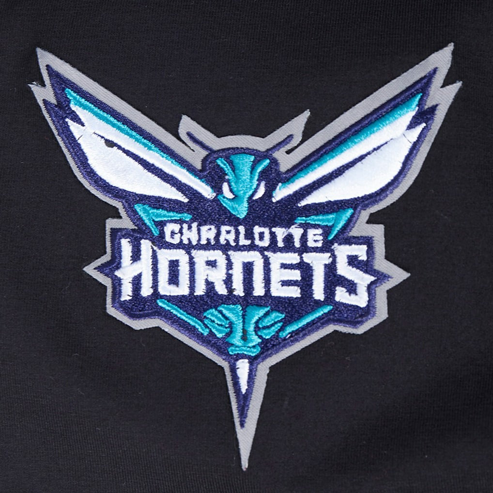 NBA - Charlotte Hornets Pro Standard Women's Jewels Boxy Cropped T-Shirt - Black