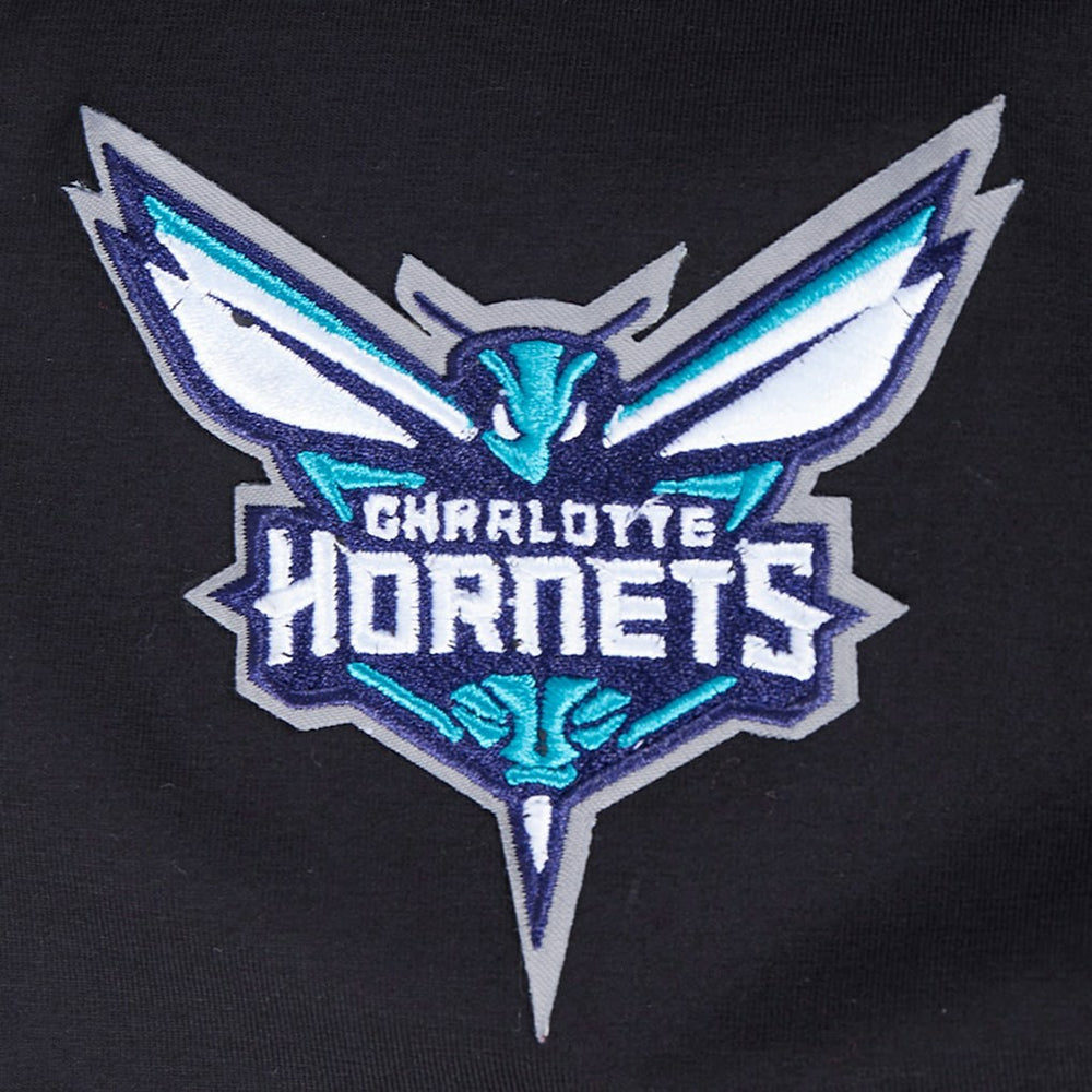 NBA - Charlotte Hornets Pro Standard Women's Jewels Boxy Cropped T-Shirt - Black