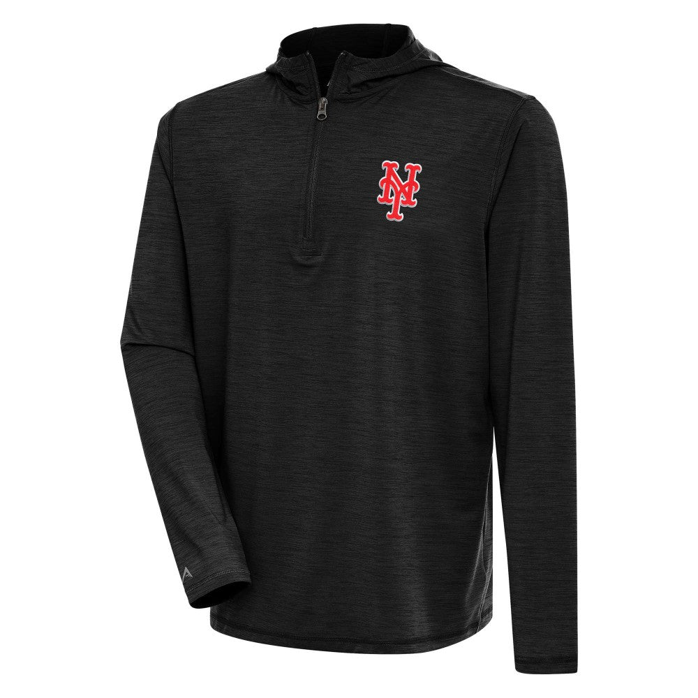New York Mets Antigua Tidy Quarter-Zip Hoodie Lifestyle