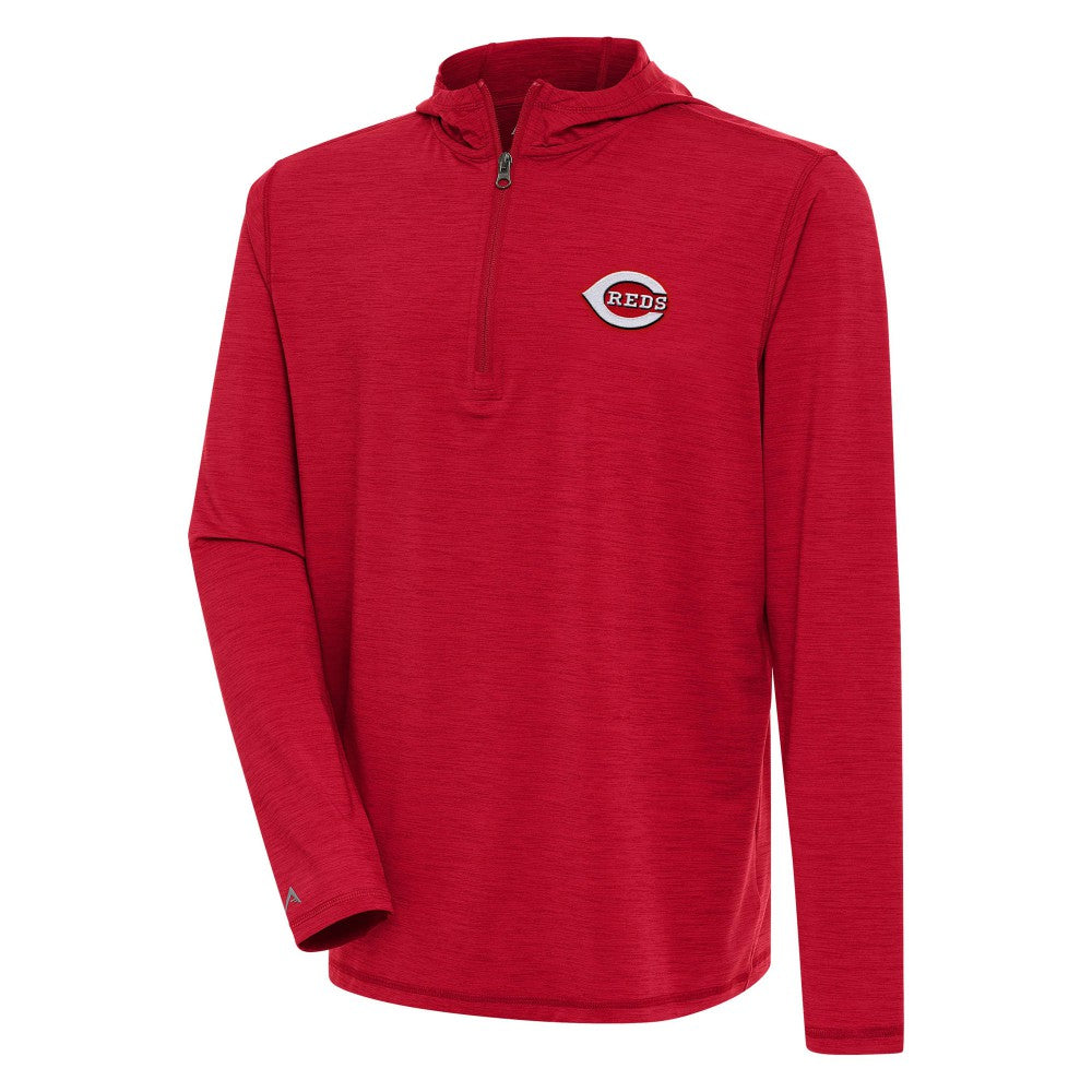 Cincinnati Reds Antigua Tidy Quarter-Zip Hoodie Clearance