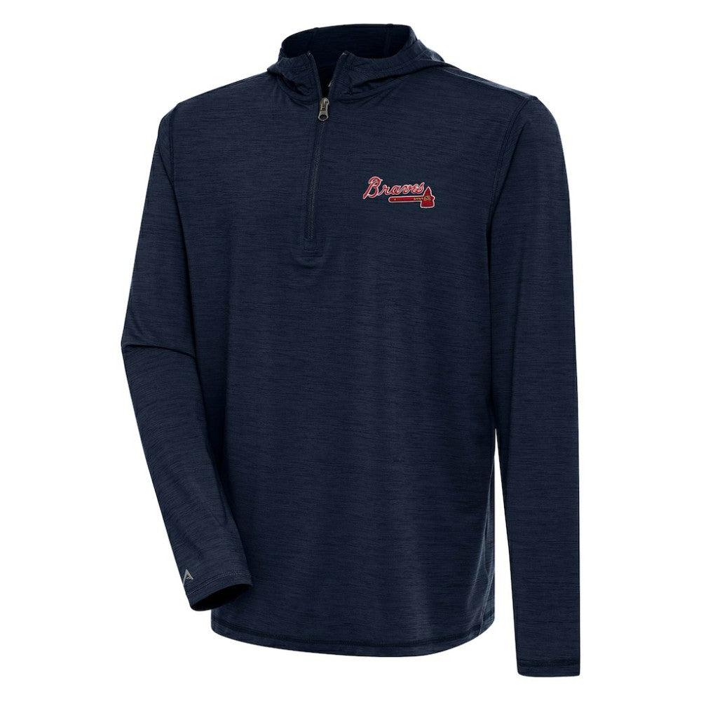 Atlanta Braves Antigua Tidy Quarter-Zip Hoodie for sale