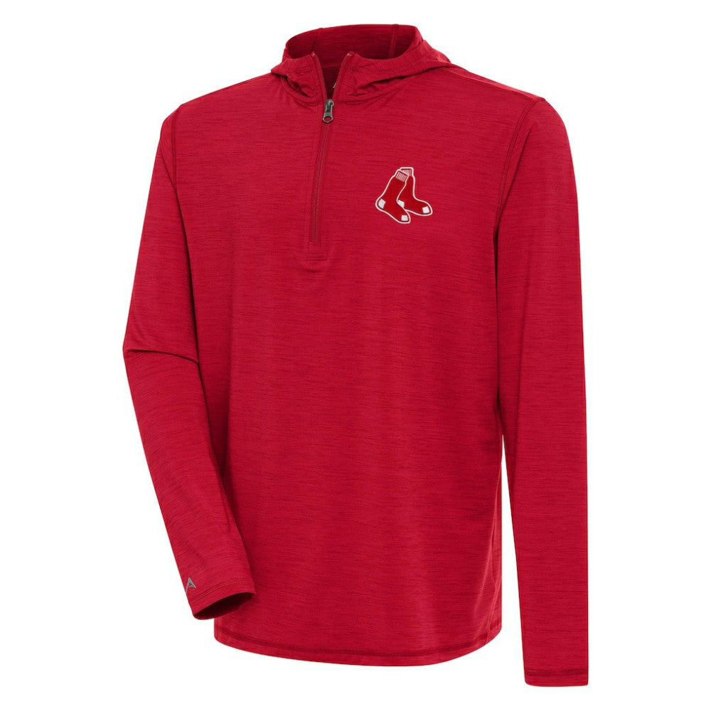 Boston Red Sox Antigua Tidy Quarter-Zip Hoodie On Sale