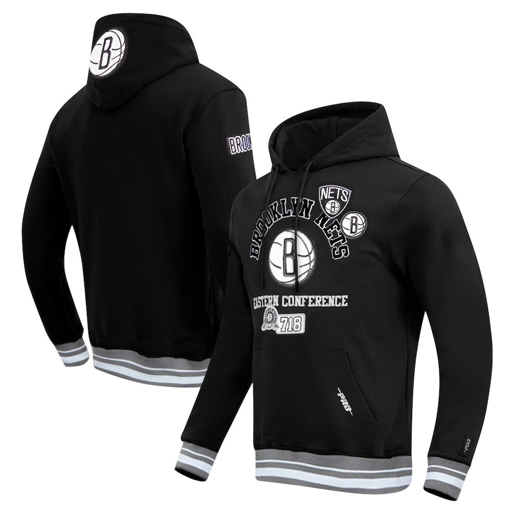 NBA - Brooklyn Nets Pro Standard Area Code Pullover Hoodie - Black