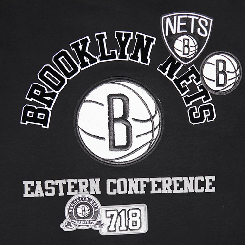 NBA - Brooklyn Nets Pro Standard Area Code Pullover Hoodie - Black