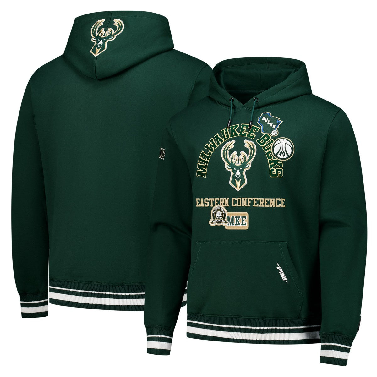 NBA - Milwaukee Bucks Pro Standard Area Code Pullover Hoodie - Hunter Green
