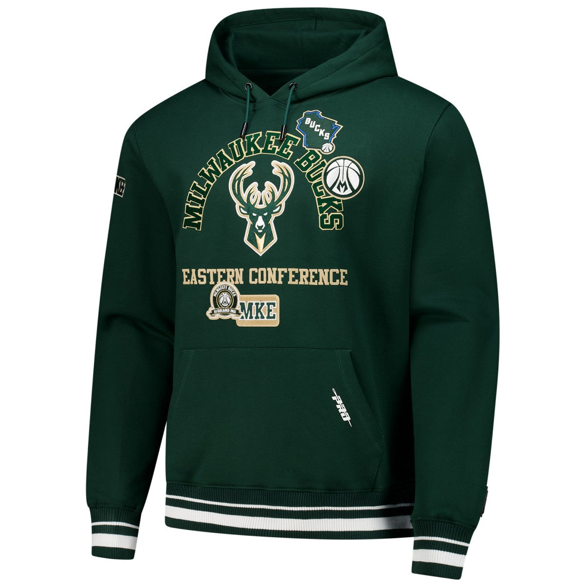 NBA - Milwaukee Bucks Pro Standard Area Code Pullover Hoodie - Hunter Green