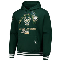 NBA - Milwaukee Bucks Pro Standard Area Code Pullover Hoodie - Hunter Green