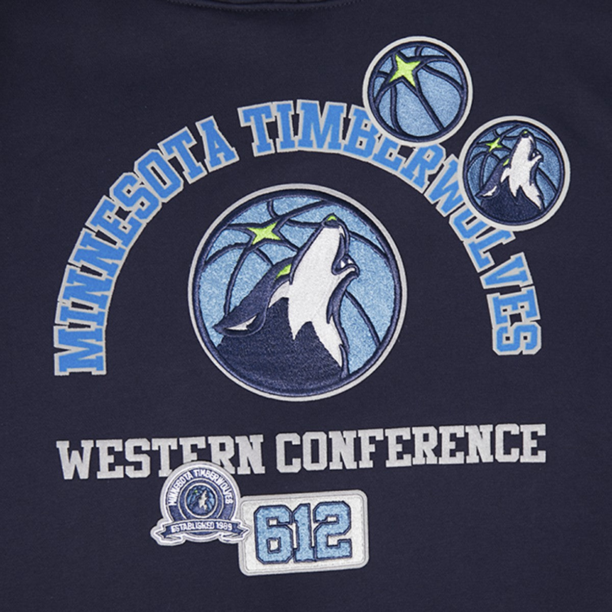 NBA - Minnesota Timberwolves Pro Standard Area Code Pullover Hoodie - Navy