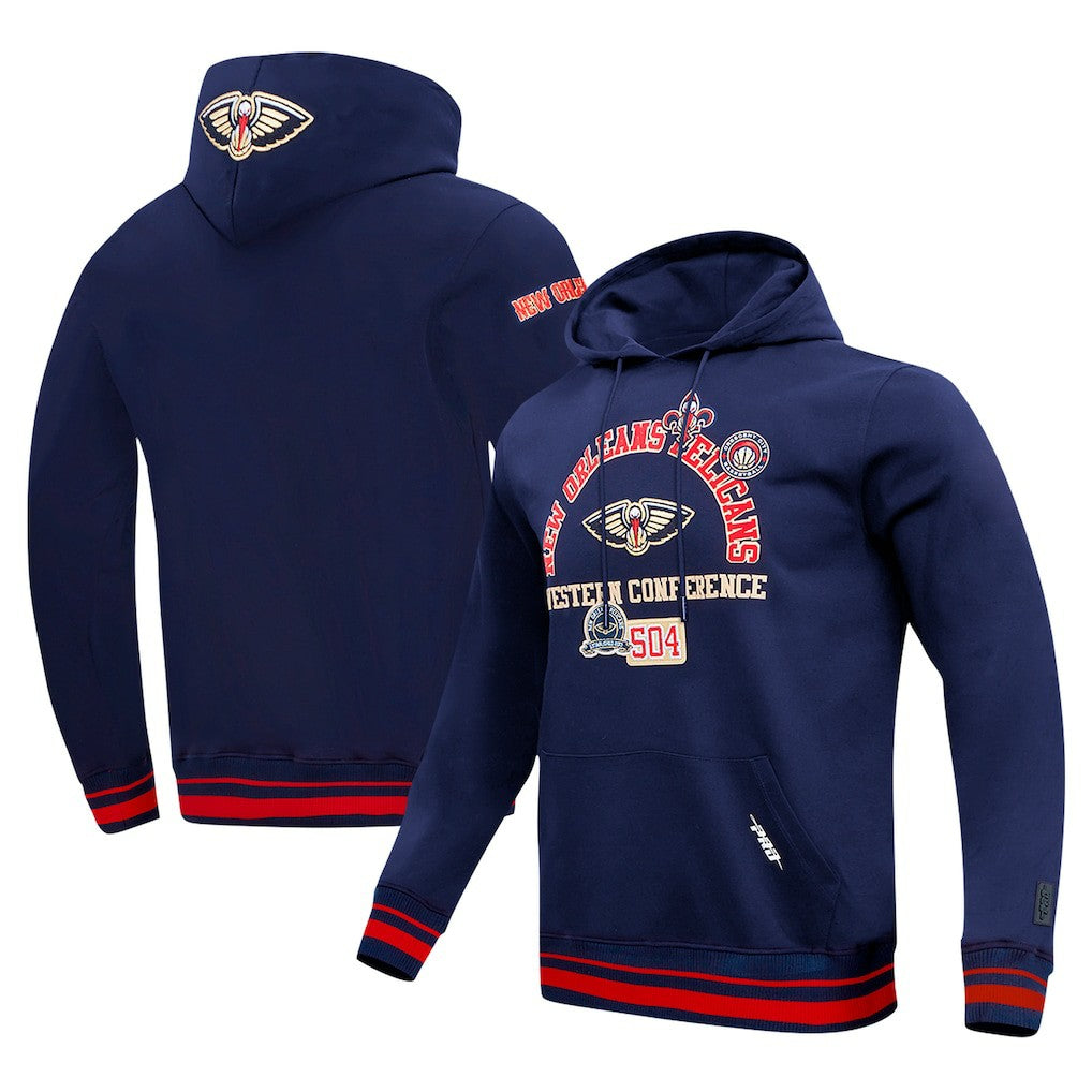 NBA - New Orleans Pelicans Pro Standard Area Code Pullover Hoodie - Navy