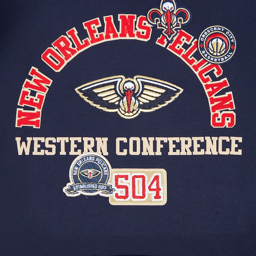NBA - New Orleans Pelicans Pro Standard Area Code Pullover Hoodie - Navy