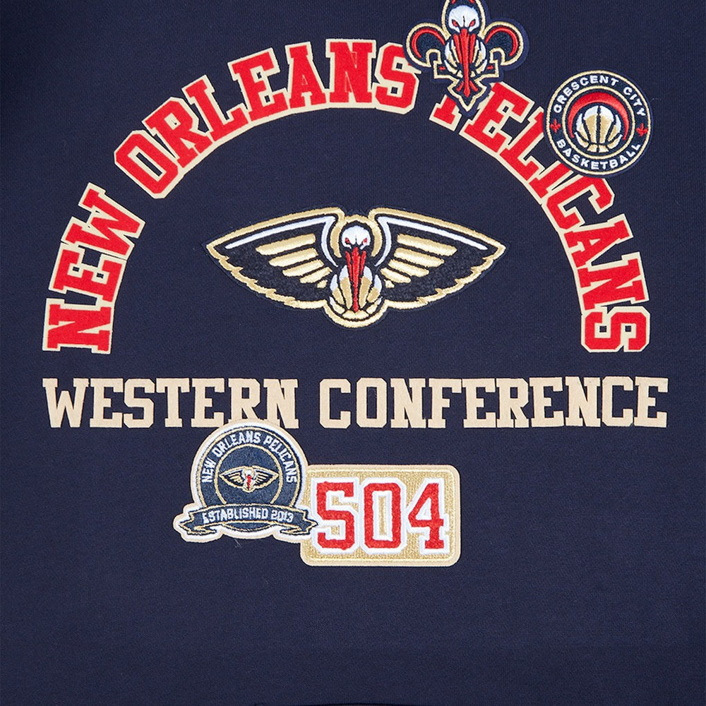 NBA - New Orleans Pelicans Pro Standard Area Code Pullover Hoodie - Navy