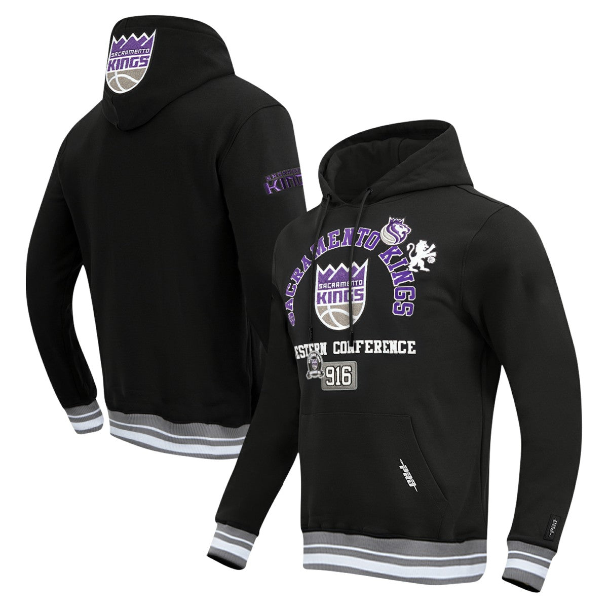 NBA - Sacramento Kings Pro Standard Area Code Pullover Hoodie - Black