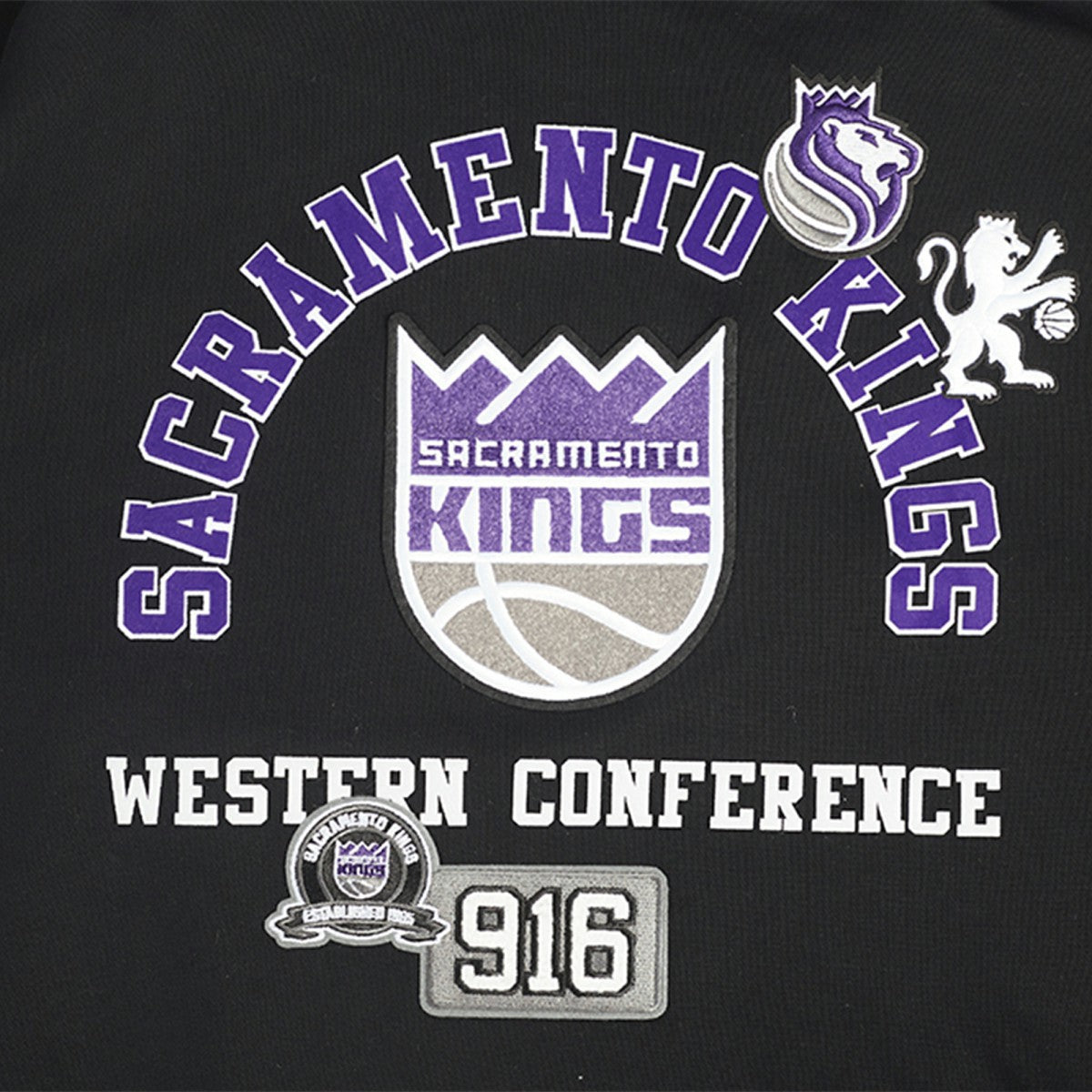 NBA - Sacramento Kings Pro Standard Area Code Pullover Hoodie - Black