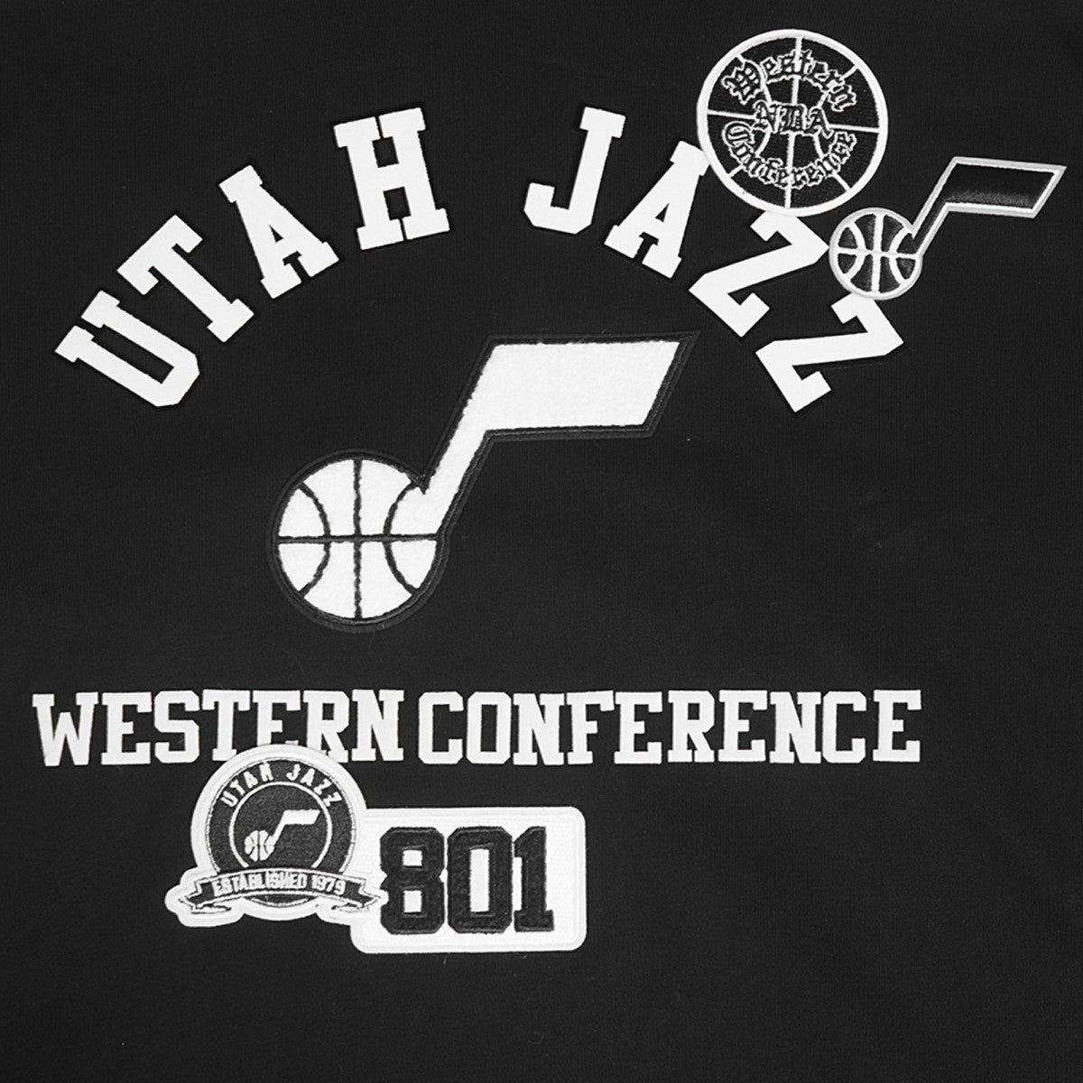 NBA - Utah Jazz Pro Standard Area Code Pullover Hoodie - Black