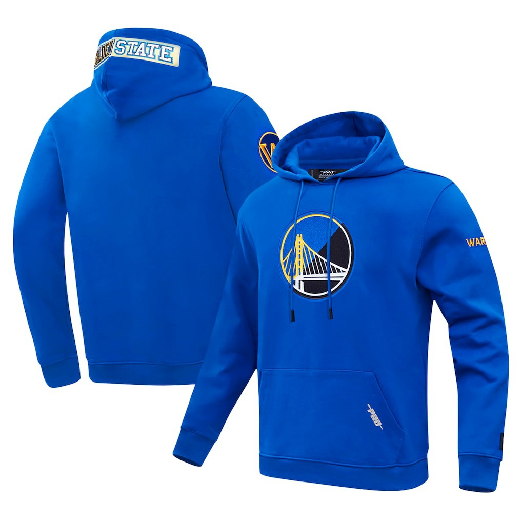 NBA - Golden State Warriors Pro Standard Split Logo Pullover Hoodie - Royal
