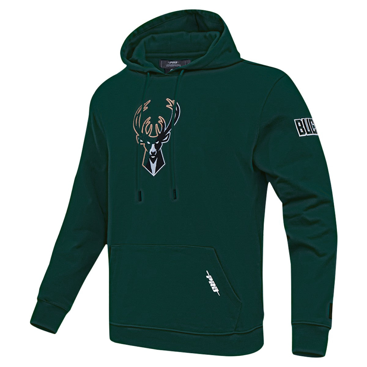 NBA - Milwaukee Bucks Pro Standard Split Logo Pullover Hoodie - Hunter Green