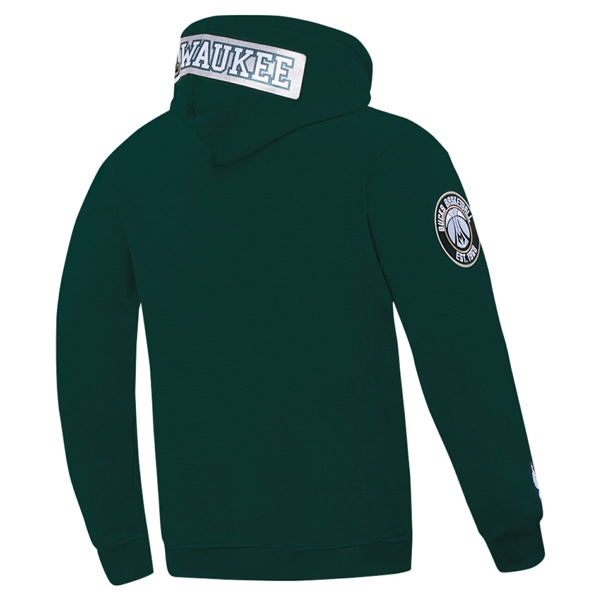 NBA - Milwaukee Bucks Pro Standard Split Logo Pullover Hoodie - Hunter Green