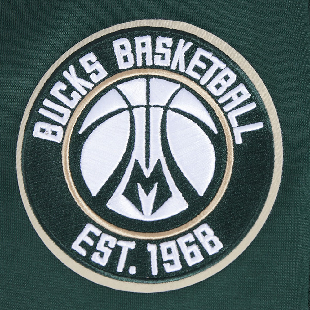 NBA - Milwaukee Bucks Pro Standard Split Logo Pullover Hoodie - Hunter Green