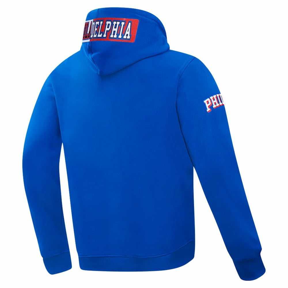 NBA - Philadelphia 76ers Pro Standard Split Logo Pullover Hoodie - Royal