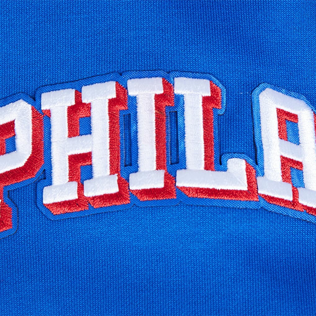 NBA - Philadelphia 76ers Pro Standard Split Logo Pullover Hoodie - Royal