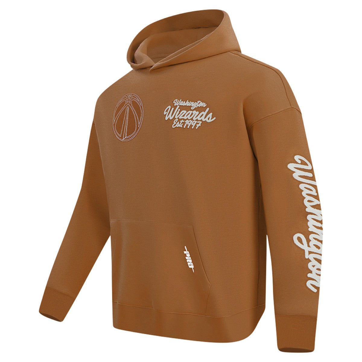 NBA - Washington Wizards Pro Standard Paint the City Drop Shoulder Pullover Hoodie - Brown