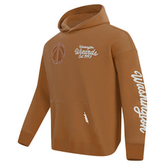 NBA - Washington Wizards Pro Standard Paint the City Drop Shoulder Pullover Hoodie - Brown