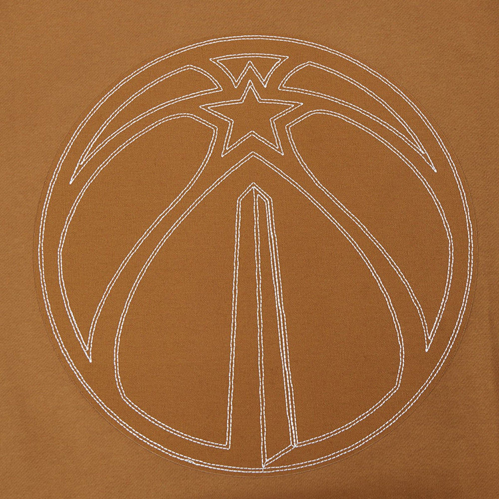 NBA - Washington Wizards Pro Standard Paint the City Drop Shoulder Pullover Hoodie - Brown