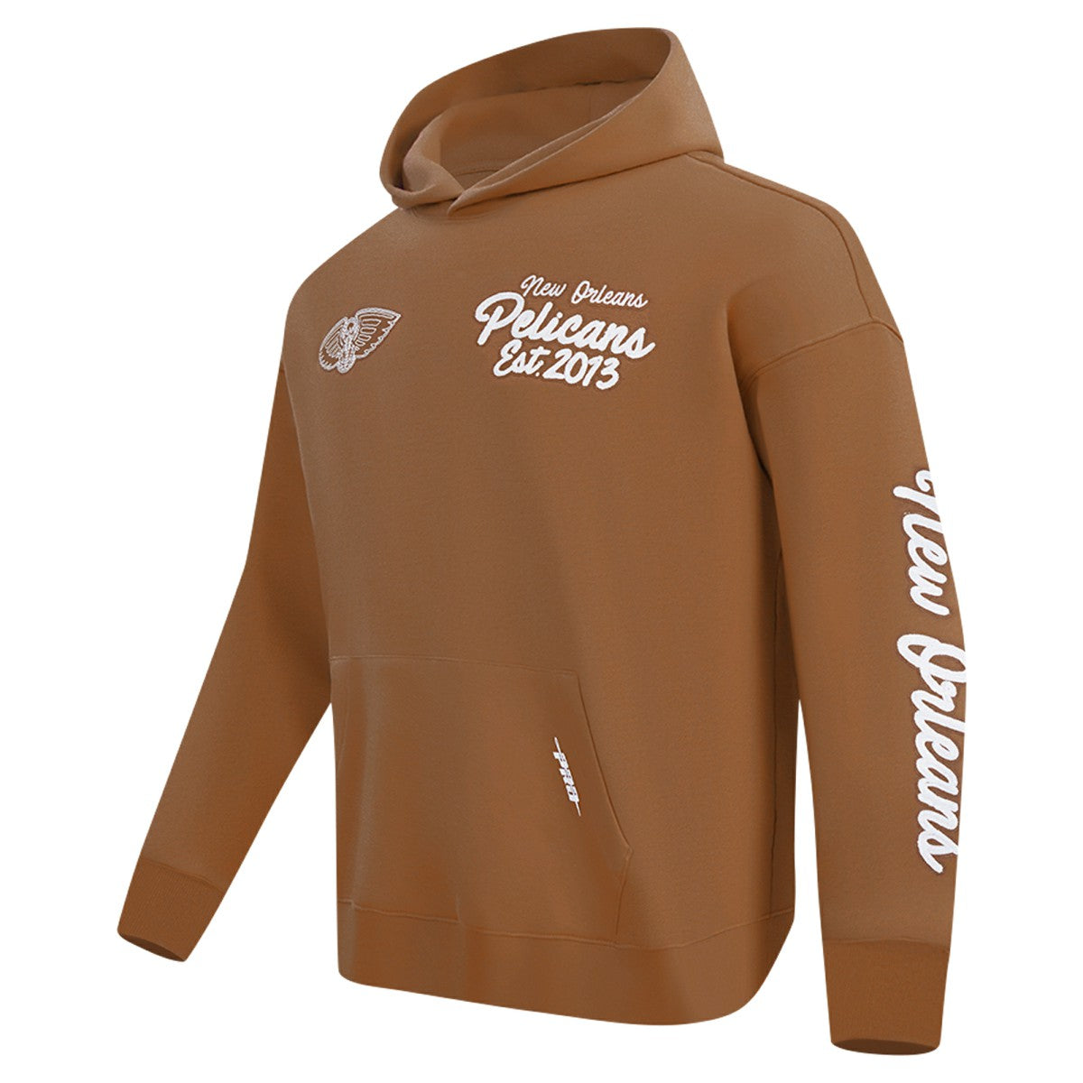 NBA - New Orleans Pelicans Pro Standard Paint the City Drop Shoulder Pullover Hoodie - Brown