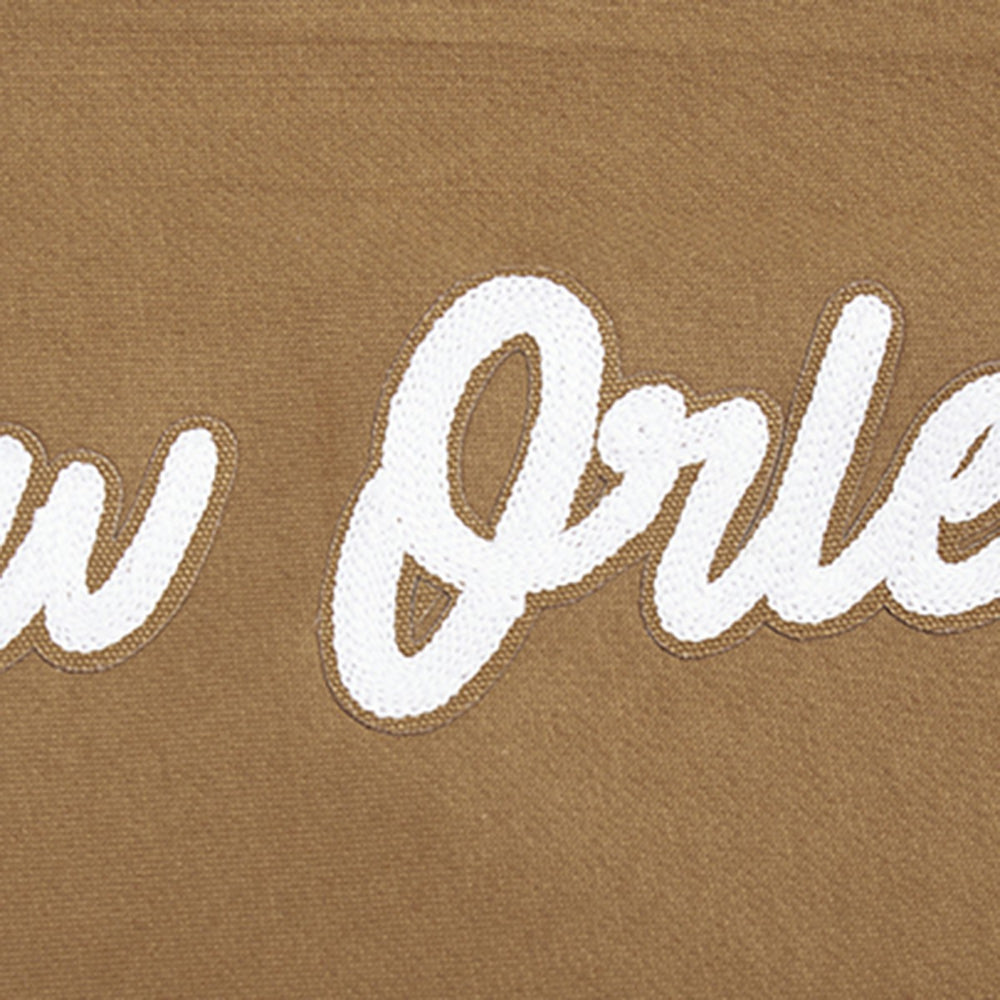 NBA - New Orleans Pelicans Pro Standard Paint the City Drop Shoulder Pullover Hoodie - Brown