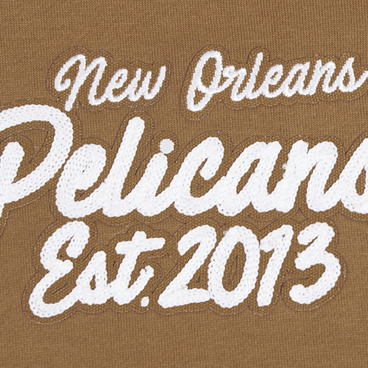 NBA - New Orleans Pelicans Pro Standard Paint the City Drop Shoulder Pullover Hoodie - Brown