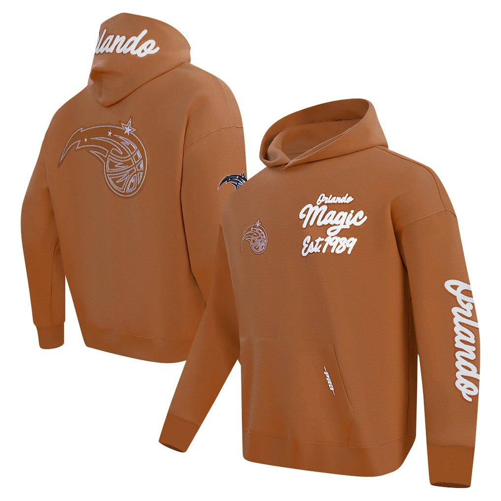 NBA - Orlando Magic Pro Standard Paint the City Drop Shoulder Pullover Hoodie - Brown