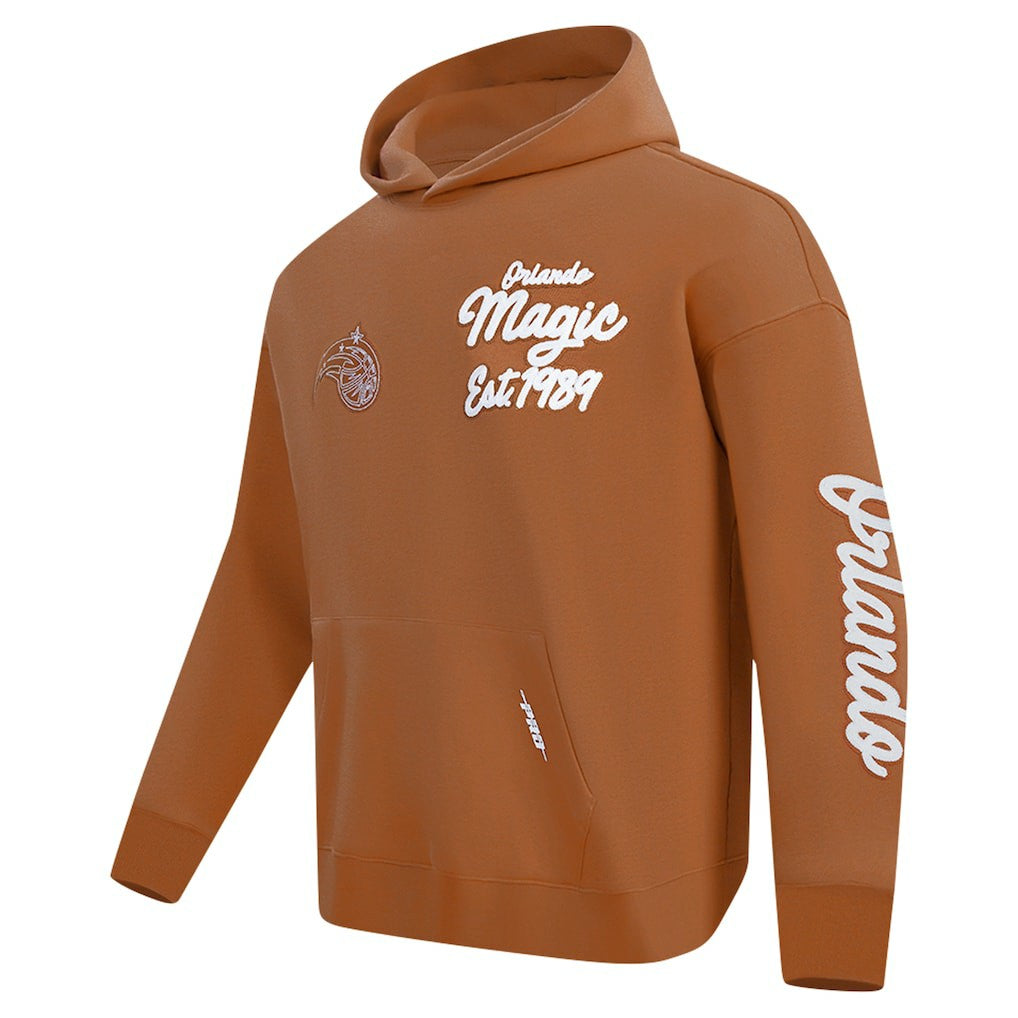 NBA - Orlando Magic Pro Standard Paint the City Drop Shoulder Pullover Hoodie - Brown