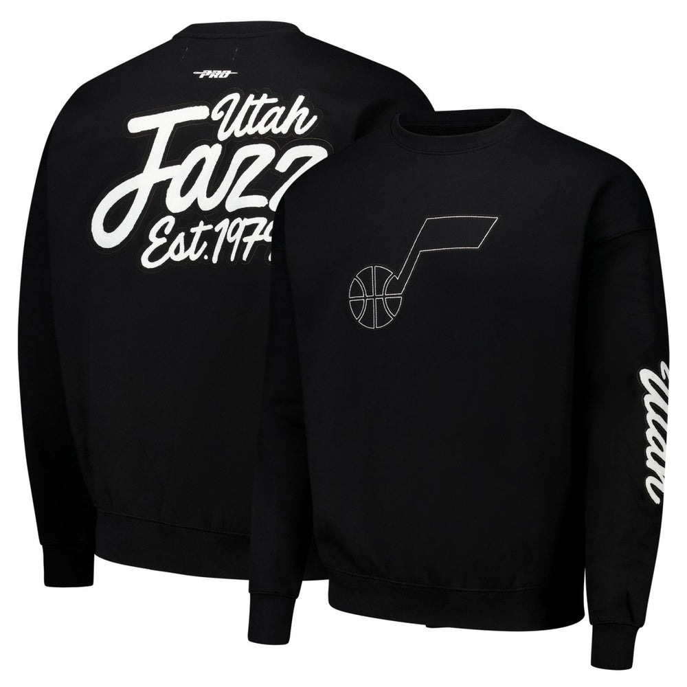 NBA - Utah Jazz Pro Standard Paint the City Drop Shoulder Sweatshirt - Black