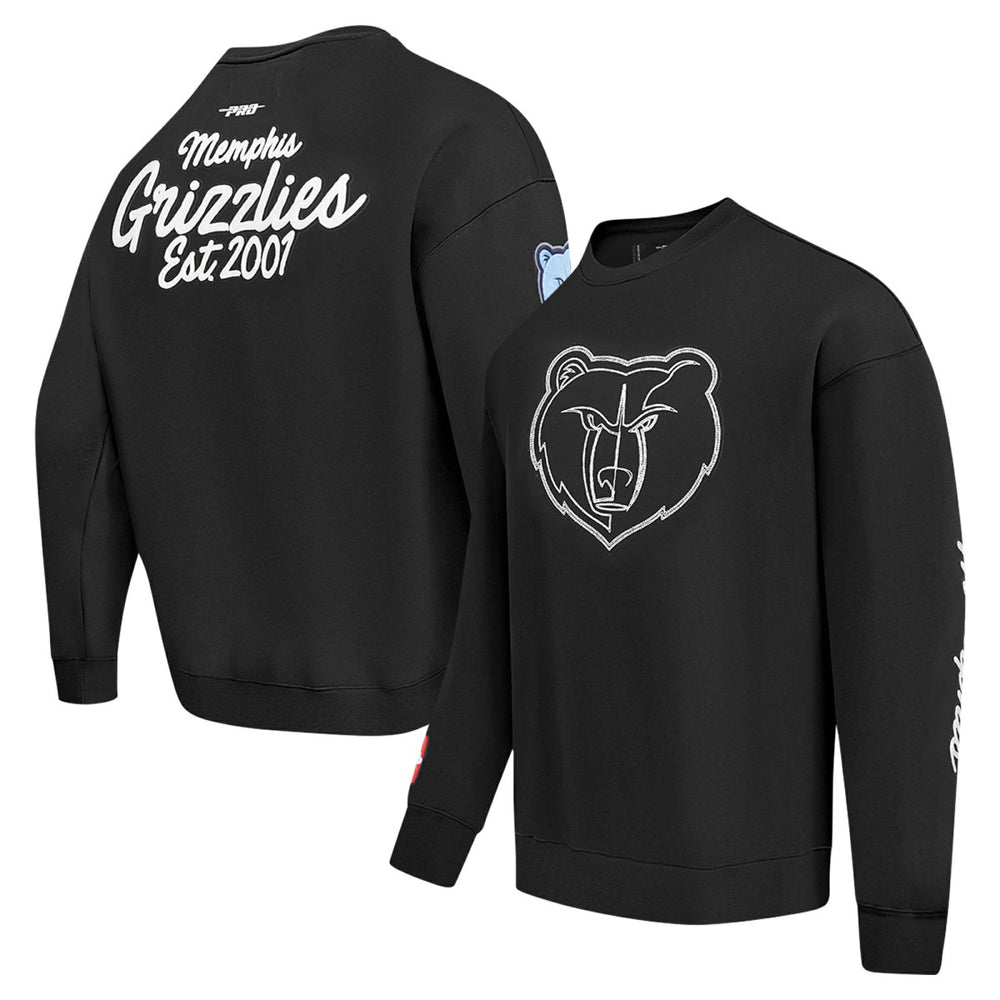 NBA - Memphis Grizzlies Pro Standard Paint the City Drop Shoulder Sweatshirt - Black