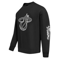 NBA - Miami Heat Pro Standard Paint the City Drop Shoulder Sweatshirt - Black