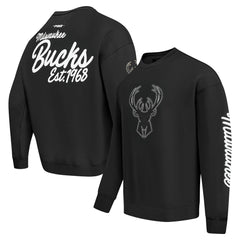 NBA - Milwaukee Bucks Pro Standard Paint the City Drop Shoulder Sweatshirt - Black