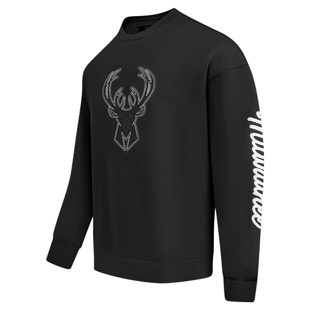 NBA - Milwaukee Bucks Pro Standard Paint the City Drop Shoulder Sweatshirt - Black