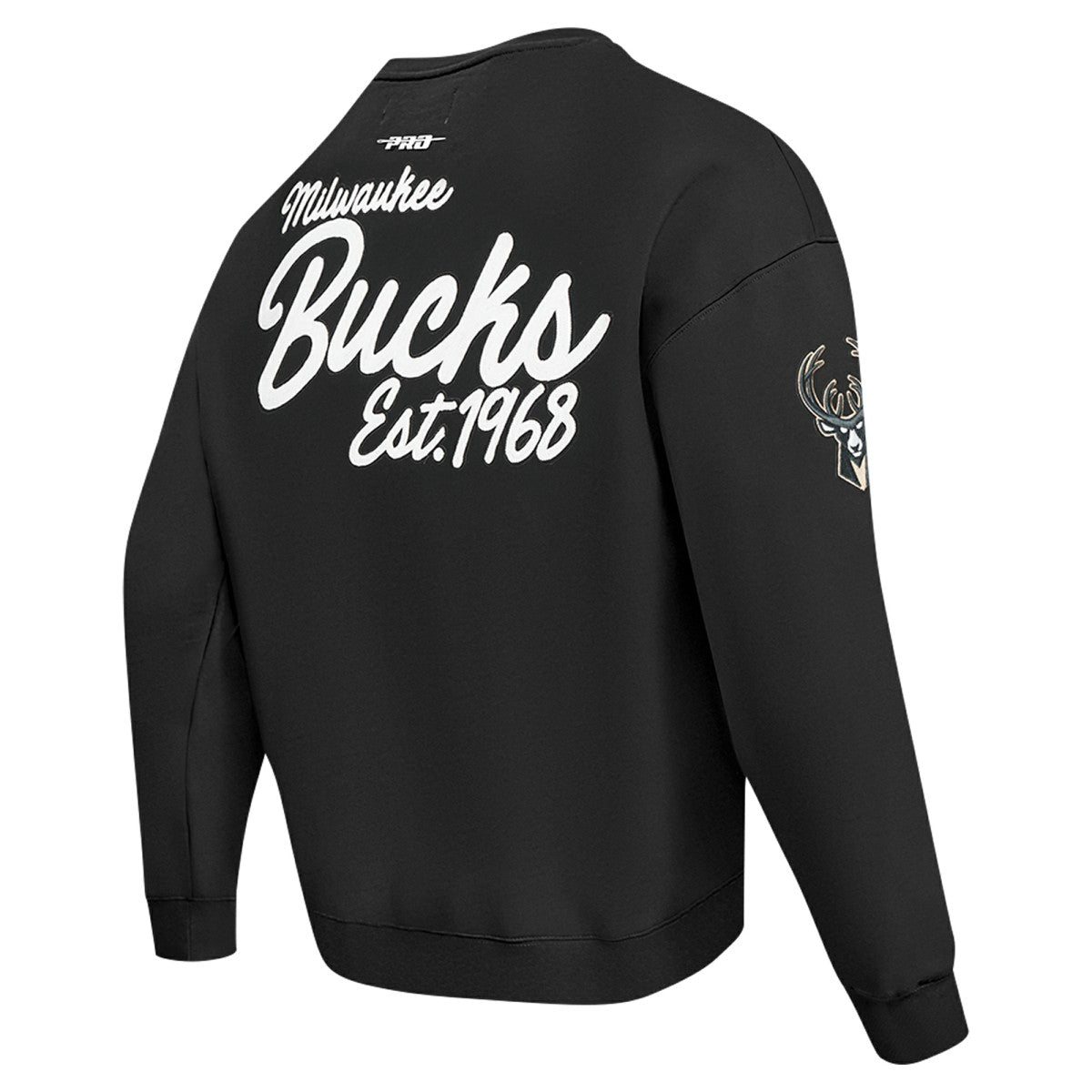NBA - Milwaukee Bucks Pro Standard Paint the City Drop Shoulder Sweatshirt - Black