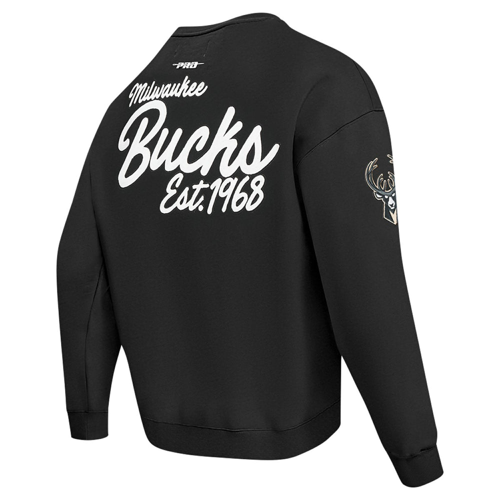 NBA - Milwaukee Bucks Pro Standard Paint the City Drop Shoulder Sweatshirt - Black