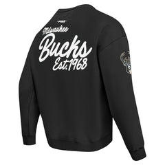 NBA - Milwaukee Bucks Pro Standard Paint the City Drop Shoulder Sweatshirt - Black