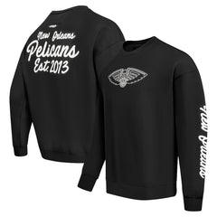 NBA - New Orleans Pelicans Pro Standard Paint the City Drop Shoulder Sweatshirt - Black