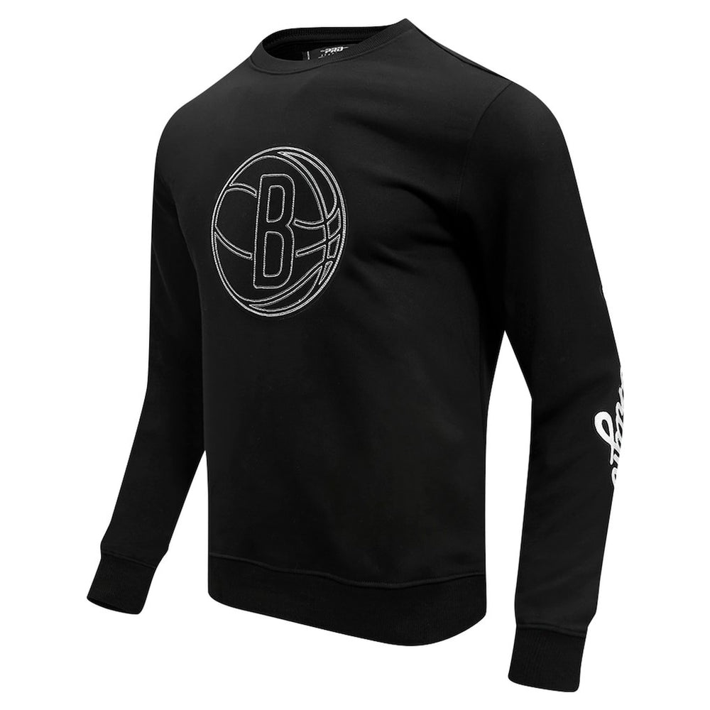 NBA - Brooklyn Nets Pro Standard Paint the City Drop Shoulder Sweatshirt - Black
