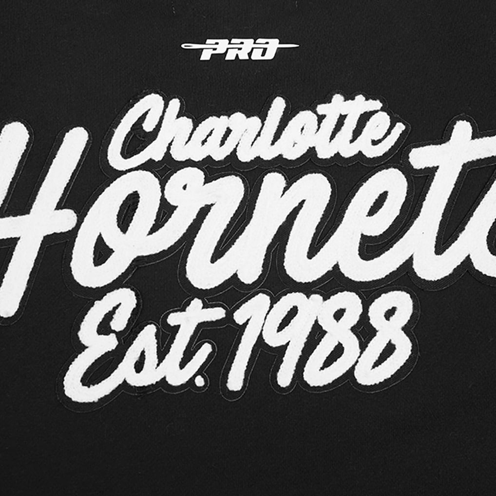 NBA - Charlotte Hornets Pro Standard Paint the City Drop Shoulder Sweatshirt - Black