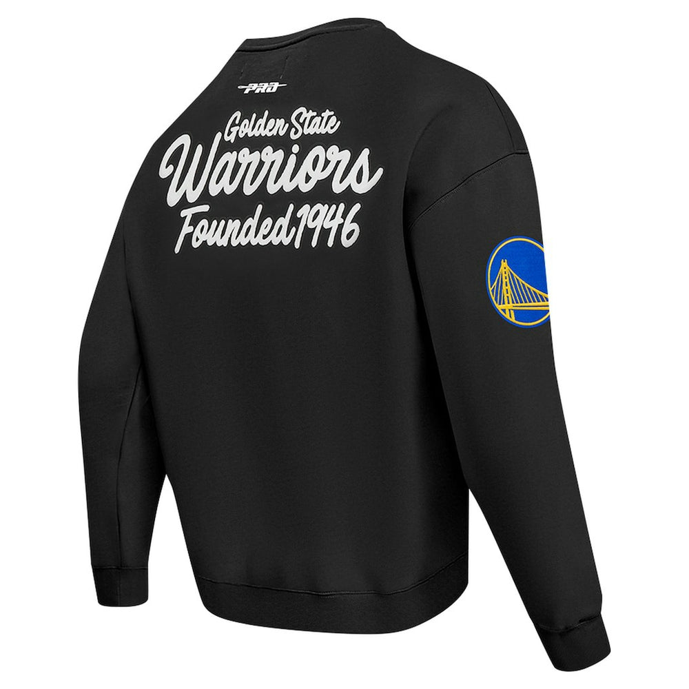 NBA - Golden State Warriors Pro Standard Paint the City Drop Shoulder Sweatshirt - Black